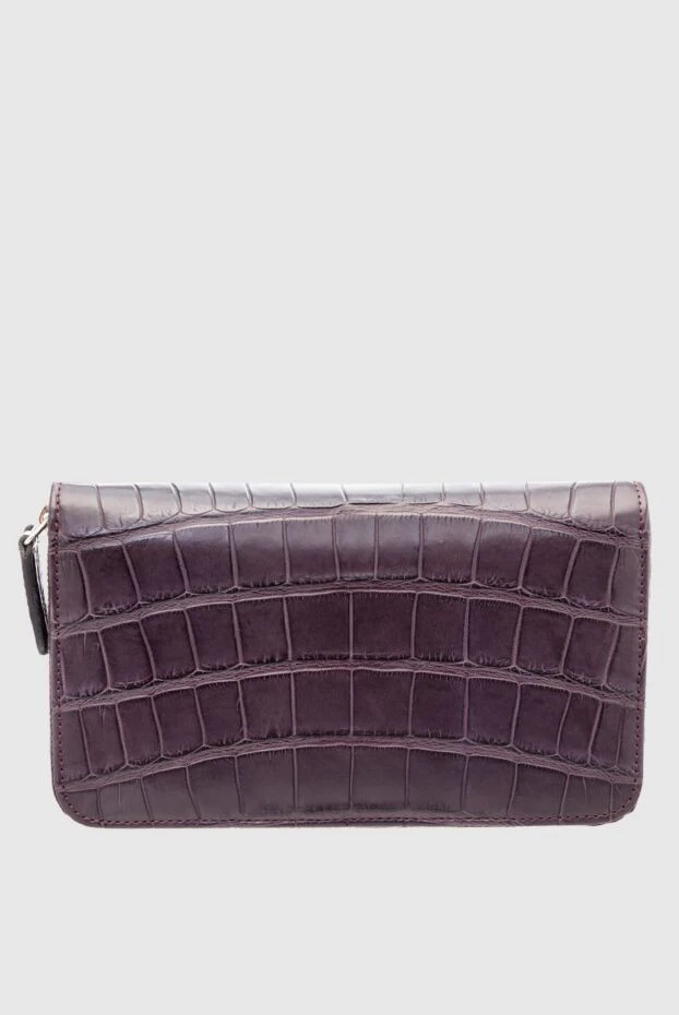 Cesare di Napoli man purple men's crocodile leather clutch buy with prices and photos 160233 - photo 1