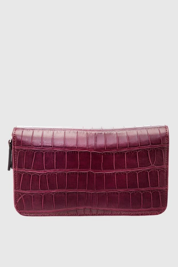 Cesare di Napoli man men's clutch bag made of crocodile skin burgundy buy with prices and photos 160234 - photo 1