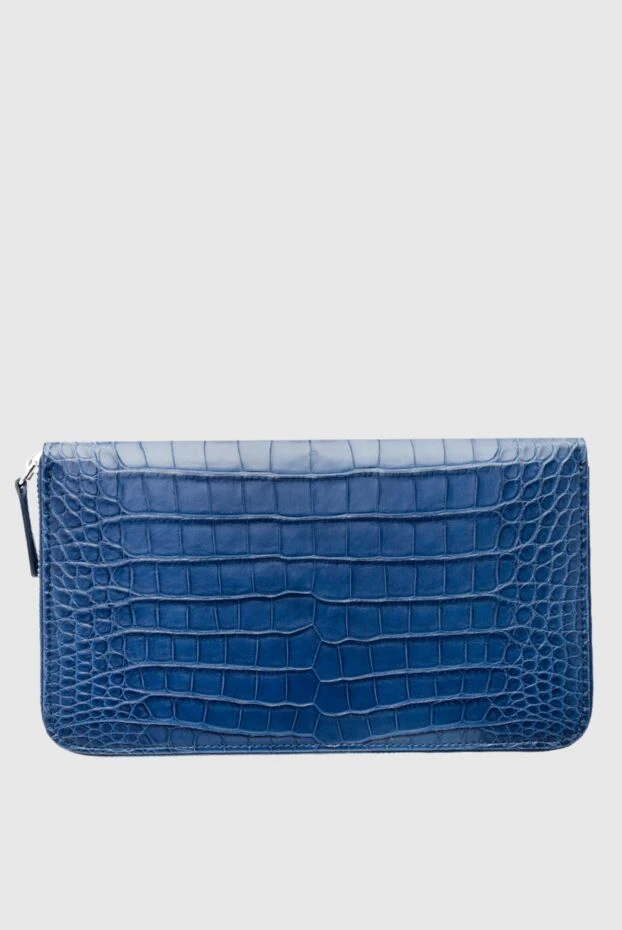 Cesare di Napoli man blue men's crocodile leather clutch buy with prices and photos 160241 - photo 1