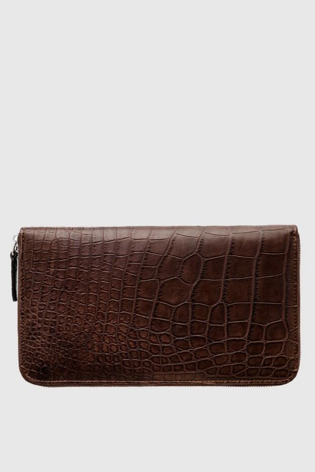 Cesare di Napoli man men's clutch bag made of brown crocodile leather buy with prices and photos 160244 - photo 1