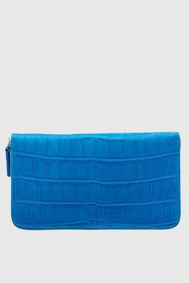 Cesare di Napoli man blue men's crocodile leather clutch buy with prices and photos 160245 - photo 1