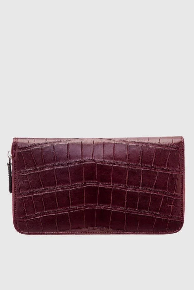 Cesare di Napoli man men's clutch bag made of crocodile skin burgundy buy with prices and photos 160246 - photo 1