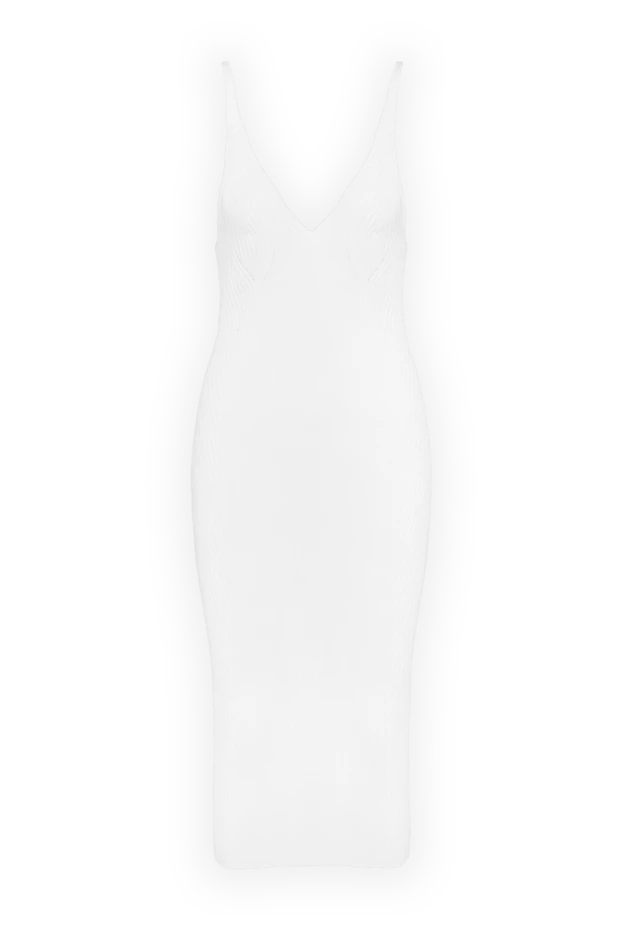 Balmain женские платье из вискозы и полиамида белое женское купить с ценами и фото 160306 - фото 1
