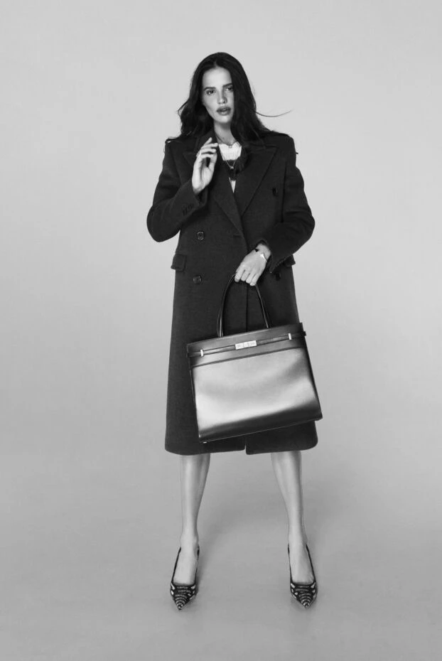 Сумка-сэтчел женская черная кожаная - фото 2