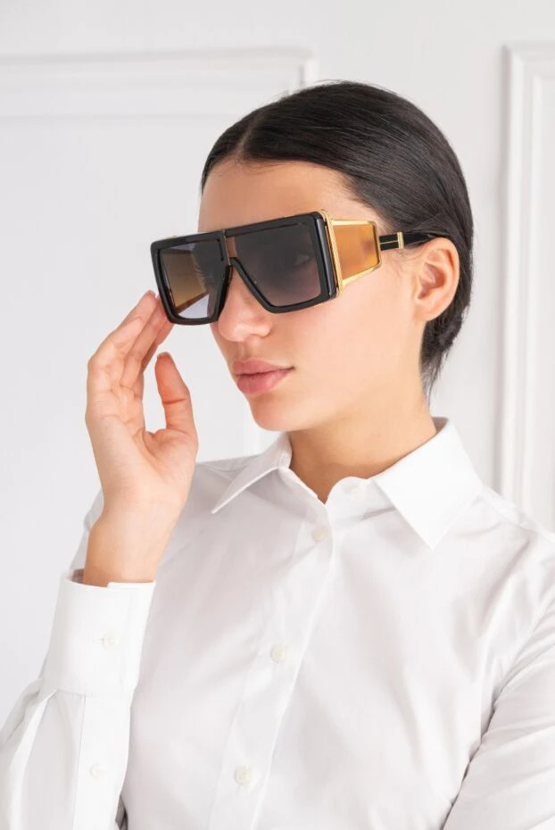 Balmain wonder boy ii metal-inlay mask sunglasses 160340 - photo 3