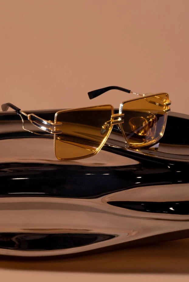 Balmain очки женские желтые квадратные 160346 - фото 3