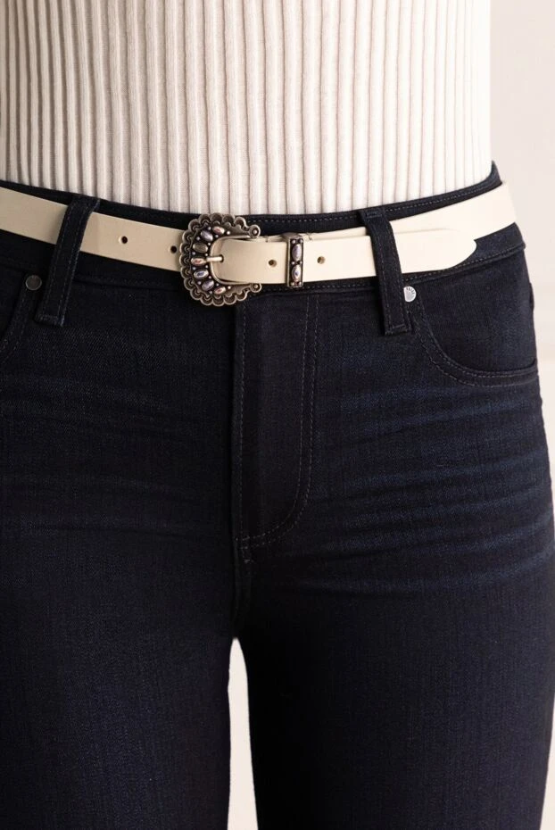 Isabel Marant woman white leather belt for women 160350 - photo 2