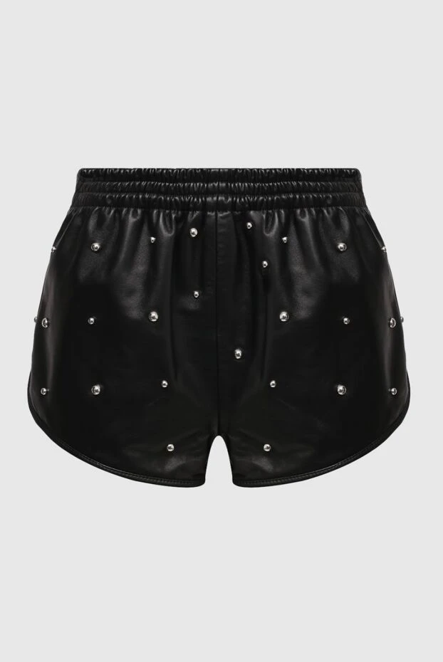 Isabel Marant black leather shorts for women 160360 - photo 1