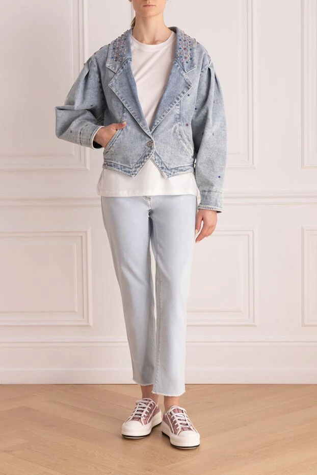 Isabel Marant woman women's blue cotton and elastane jacket buy with prices and photos 160367 - photo 2