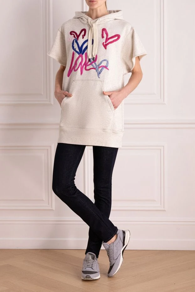 Isabel Marant woman beige cotton and polyester hoodie for women buy with prices and photos 160386 - photo 2