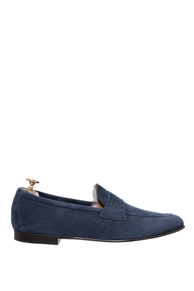 Andrea Ventura man blue suede loafers for men 160387 - photo 1