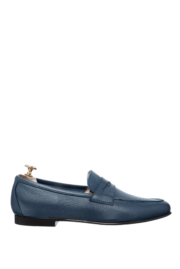 Andrea Ventura man blue leather loafers for men buy with prices and photos 160391 - photo 1