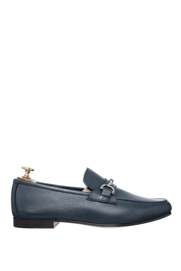 Andrea Ventura man blue leather loafers for men buy with prices and photos 160393 - photo 1