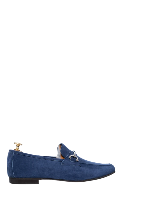 Andrea Ventura man blue suede loafers for men buy with prices and photos 160398 - photo 1