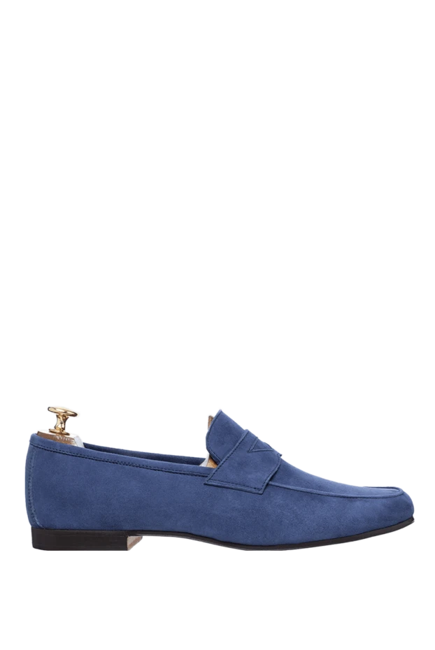 Andrea Ventura man blue suede loafers for men 160405 - photo 1