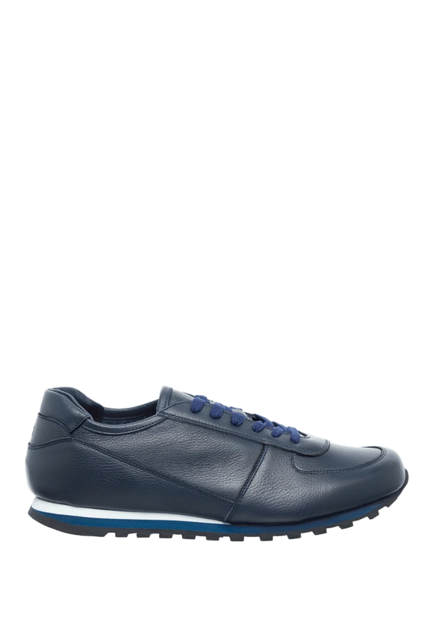 Andrea Ventura man blue leather sneakers for men buy with prices and photos 160424 - photo 1