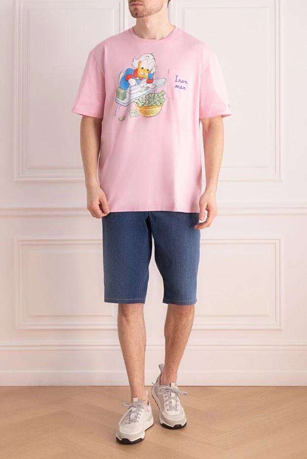 MC2 Saint Barth чоловічі футболка з бавовни рожева чоловіча купити фото з цінами 160438 - фото 2