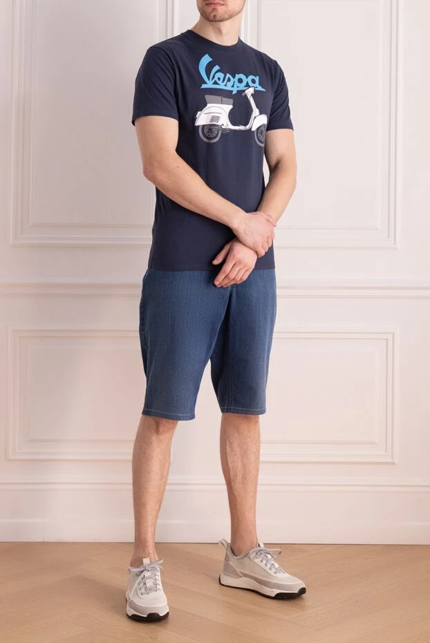 MC2 Saint Barth man blue cotton t-shirt for men buy with prices and photos 160446 - photo 2