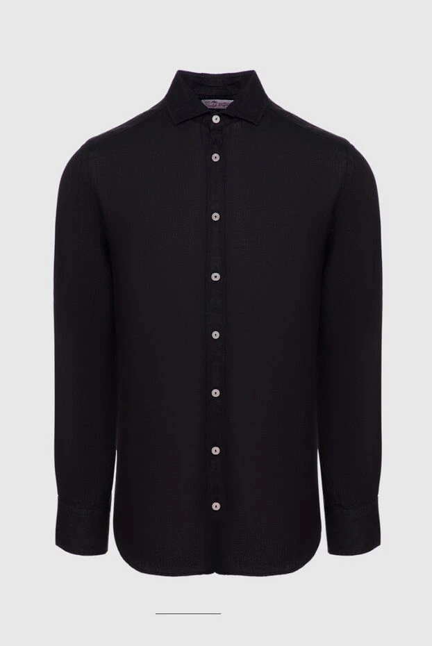 MC2 Saint Barth мужские сорочка из льна черная мужская купить с ценами и фото 160456 - фото 1