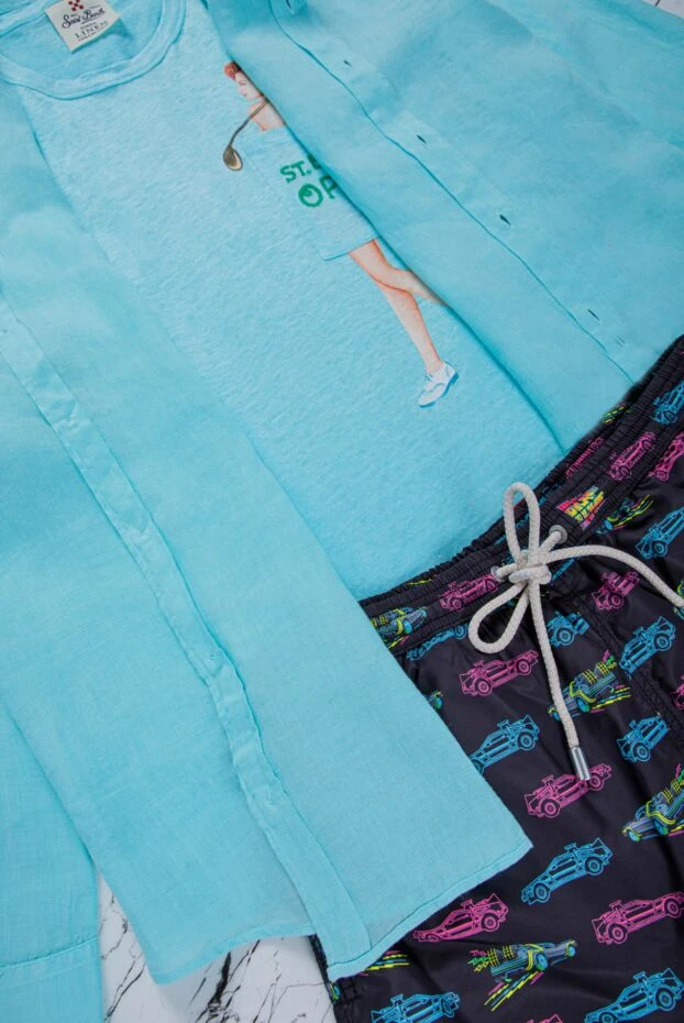 MC2 Saint Barth men's swim shorts black with neon car print 160464 - photo 3