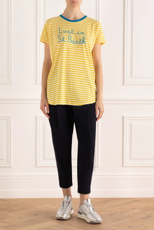 MC2 Saint Barth woman yellow cotton t-shirt for women buy with prices and photos 160469 - photo 2