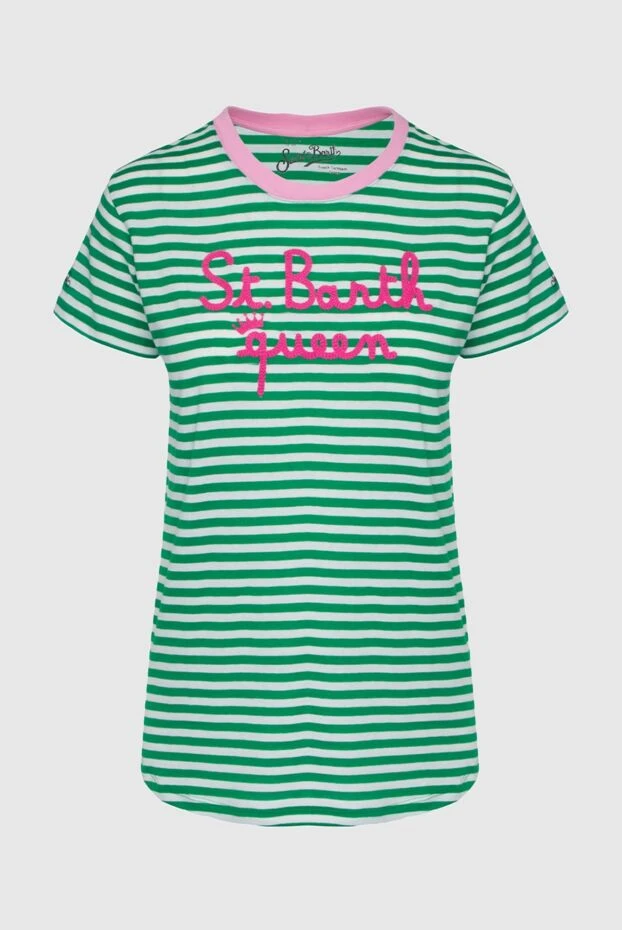 MC2 Saint Barth жіночі футболка з бавовни зелена жіноча купити фото з цінами 160474 - фото 1