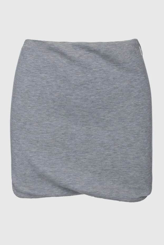 Gray cotton skirt for women