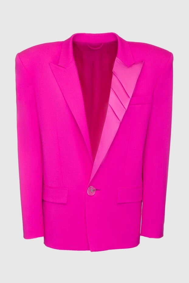 The Attico bright pink viscose jacket with accent lapels 195605 - photo 1