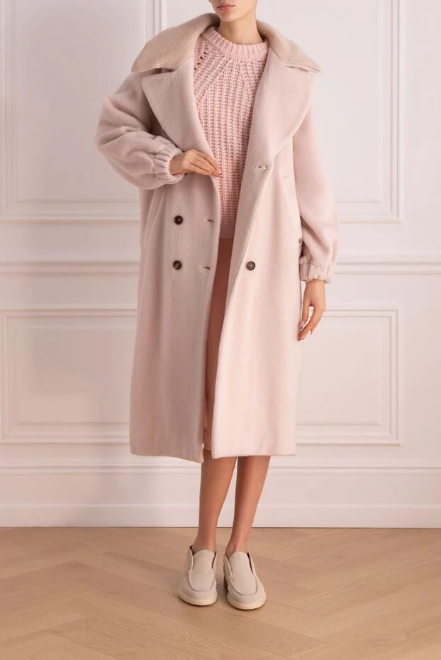 Panicale женские пальто розовое женское купить с ценами и фото 160556 - фото 2