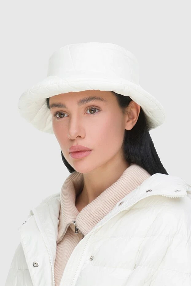 Panicale woman white polyamide cap for women 160557 - photo 2