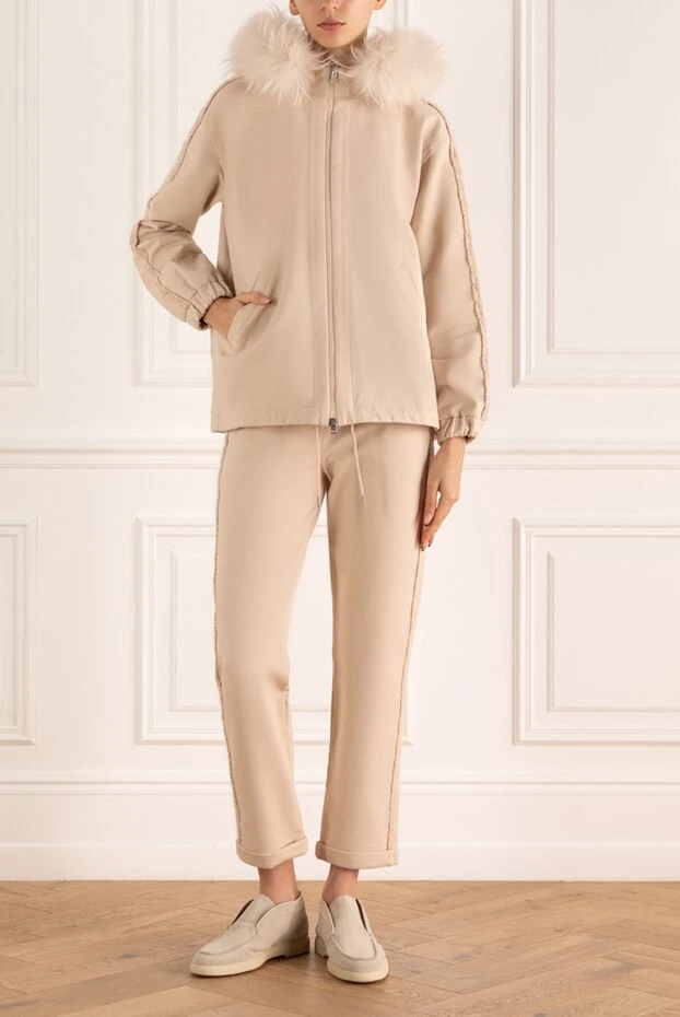 Panicale woman beige women's walking suit made of cotton and elastane buy with prices and photos 160561 - photo 2