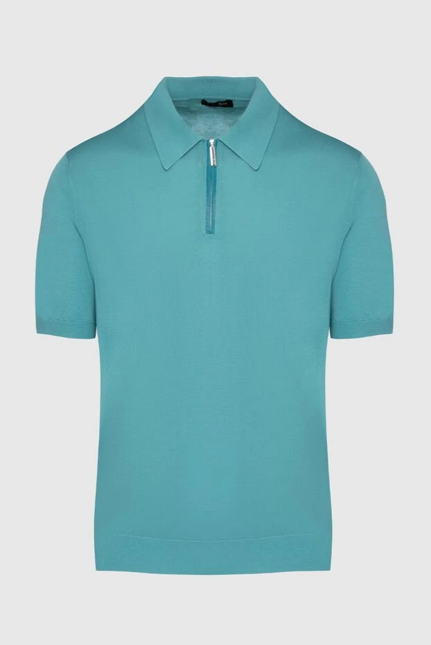 Stefano Ricci polo from silk and crocodile leather green men's 160624 - photo 1