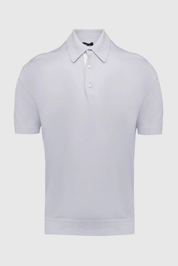 Поло з шовку біле чоловіче - фото 1