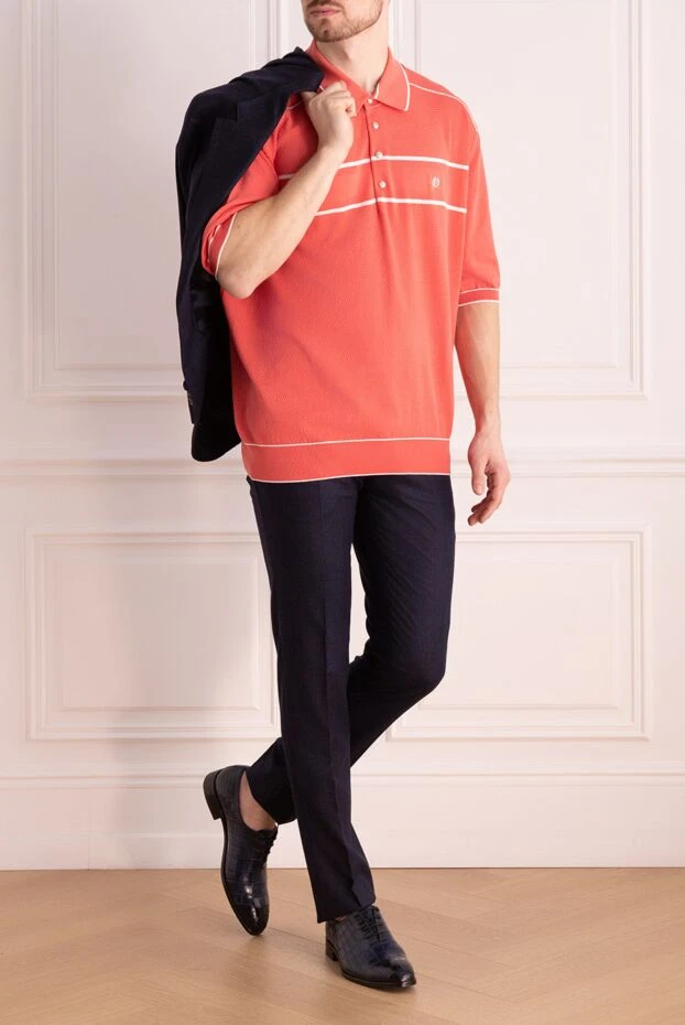 Stefano Ricci orange cotton polo for men 160642 - photo 2