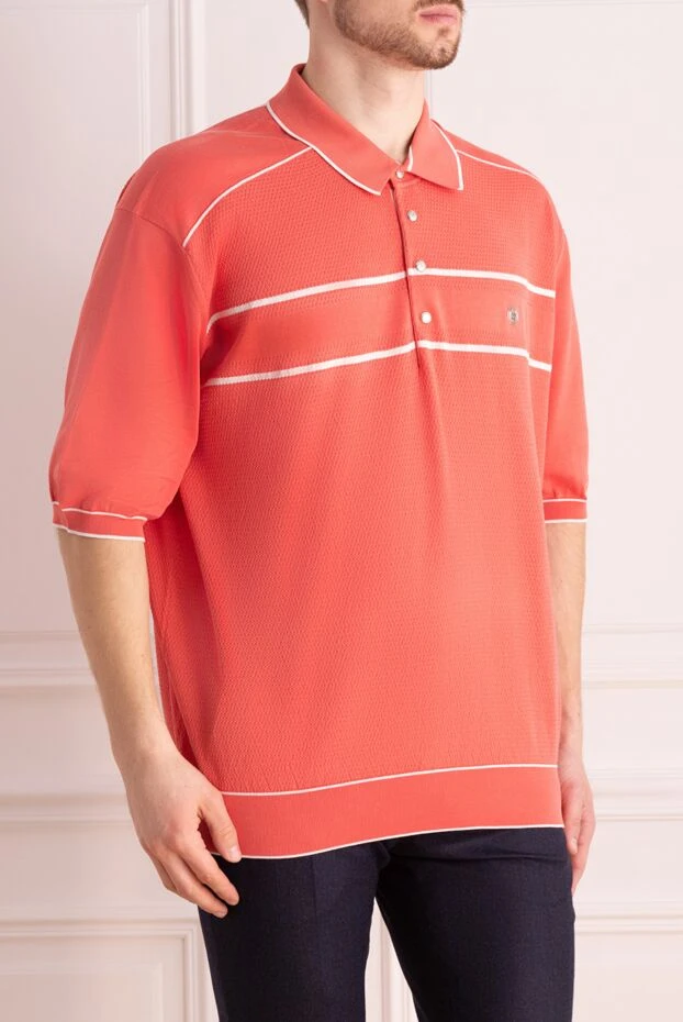 Stefano Ricci orange cotton polo for men 160642 - photo 3