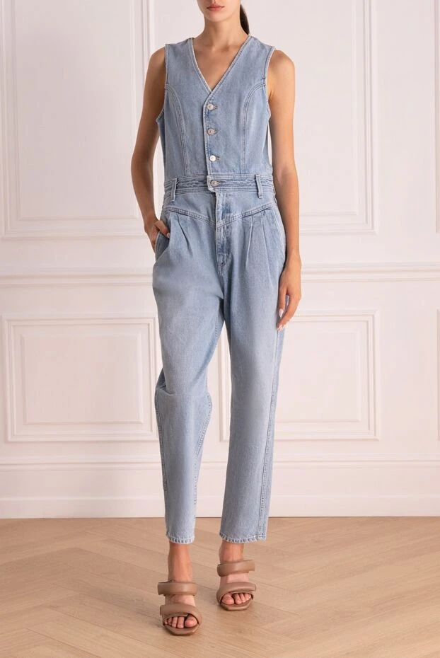 Citizens of Humanity woman women's blue cotton overalls 160668 - photo 2