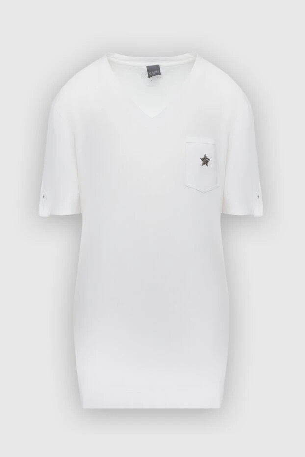 Lorena Antoniazzi женские футболка из хлопка белая женская купить с ценами и фото 160688 - фото 1
