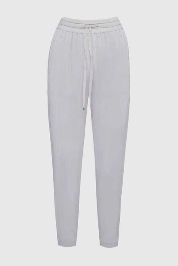 Lorena Antoniazzi woman white viscose trousers for women 160704 - photo 1