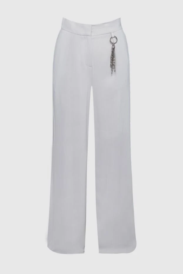 Lorena Antoniazzi женские брюки из вискозы белые женские купить с ценами и фото 160729 - фото 1