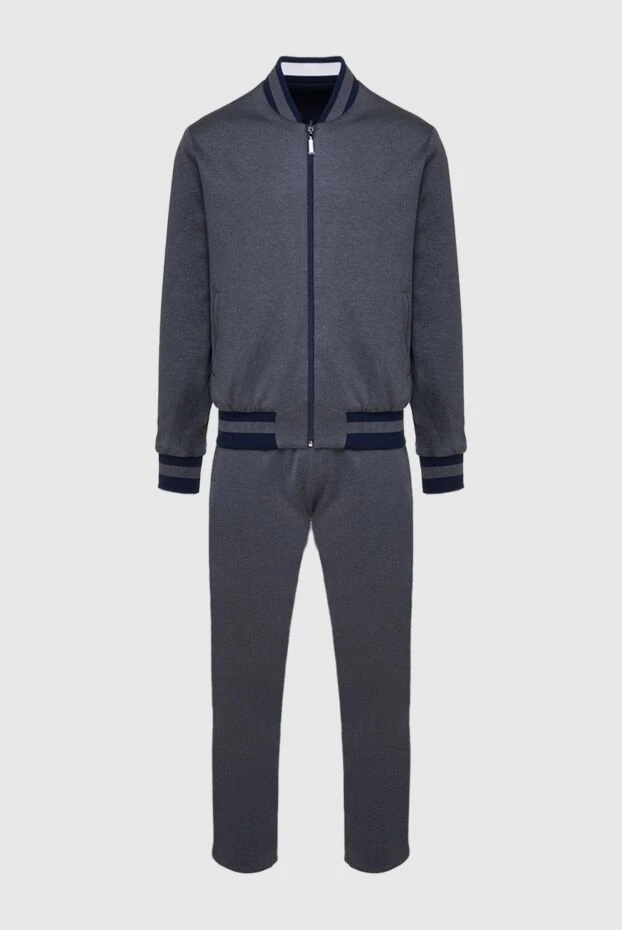 Zilli man men's sports suit made of cotton, polyamide and silk, gray buy with prices and photos 160738 - photo 1