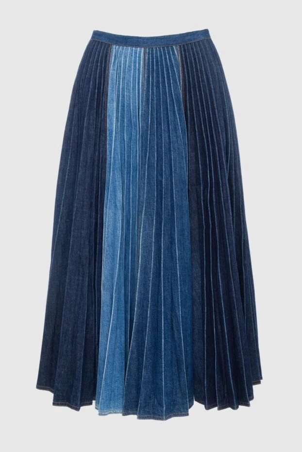 Dior женские юбка из хлопка синяя женская купить с ценами и фото 160783 - фото 1
