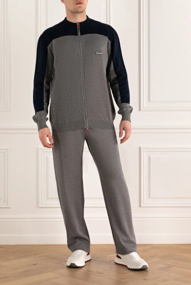 Kiton man gray men's cotton sports suit buy with prices and photos 160788 - photo 2