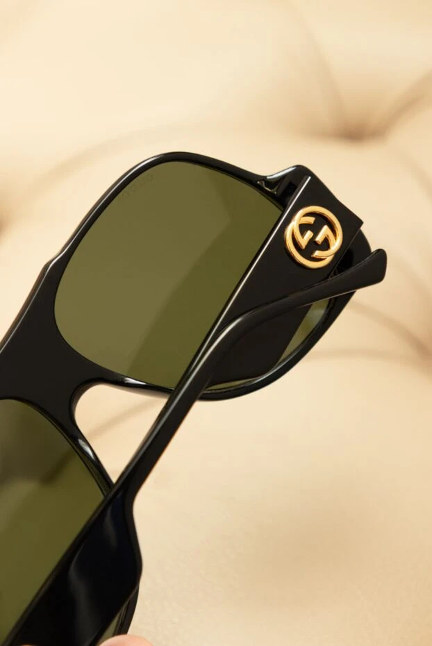 Gucci unisex glasses black with green lenses 160841 - photo 2