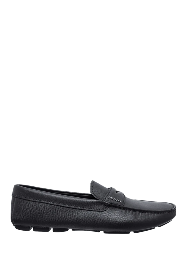 Prada man men's black leather moccasins buy with prices and photos 160847 - photo 1