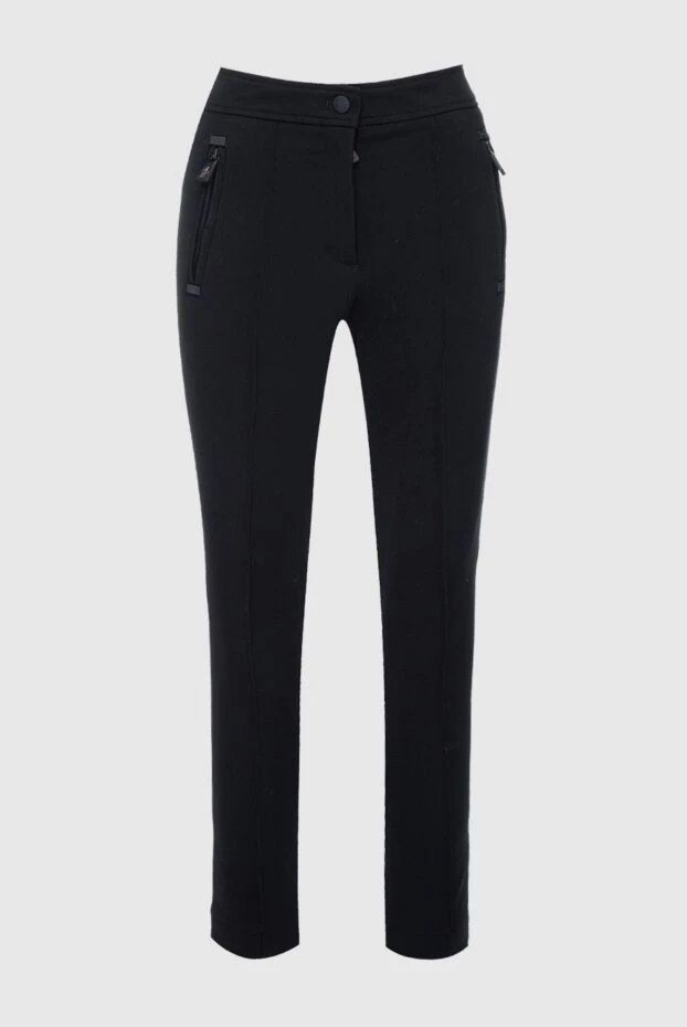 Moncler woman black polyamide and viscose trousers for women buy with prices and photos 160857 - photo 1