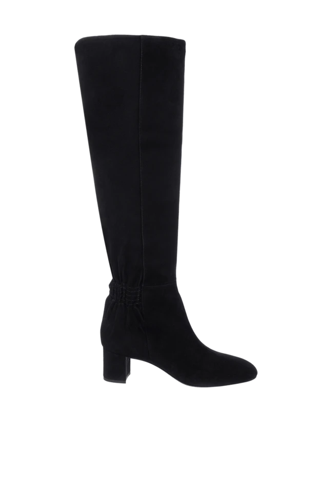 Santoni жіночі чоботи із замші чорні жіночі купити фото з цінами 160877 - фото 1
