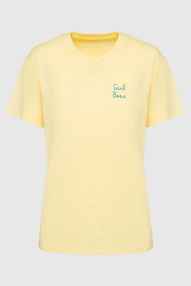 MC2 Saint Barth женские футболка из хлопка желтая женская купить с ценами и фото 160890 - фото 1