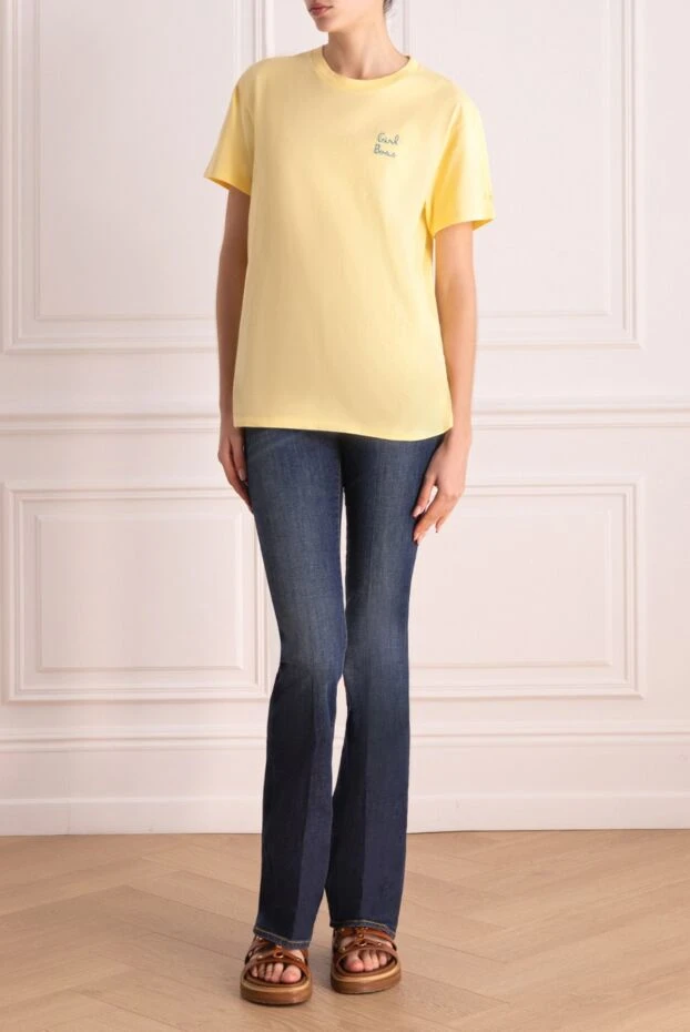 MC2 Saint Barth жіночі футболка з бавовни жовта жіноча купити фото з цінами 160890 - фото 2