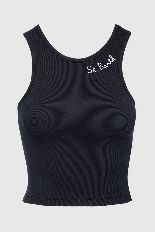 MC2 Saint Barth woman women's black cotton and elastane t-shirt buy with prices and photos 160895 - photo 1