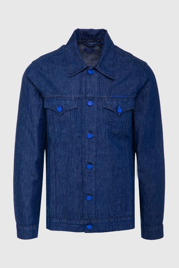 Scissor Scriptor мужские куртка джинсовая из хлопка и льна синяя мужская купить с ценами и фото 160911 - фото 1